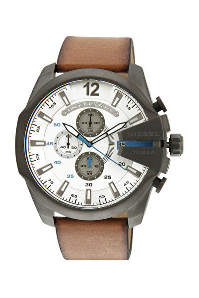 Diesel Erkek Beyaz Deri Kordon Kol Saati Dz4280