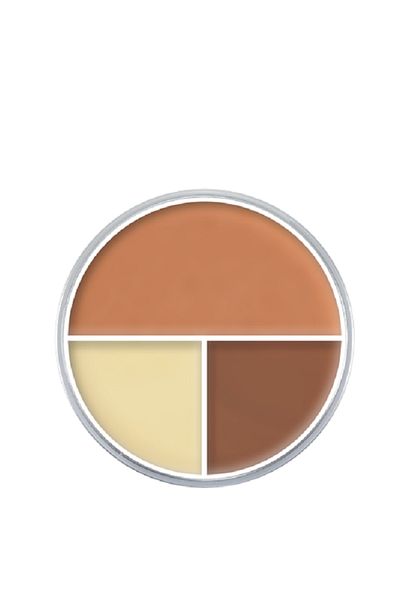 Kryolan Ultra Foundation Trio - لوحة أساس مكونة من 3 قطع رقم: B 40 جم4041762339645