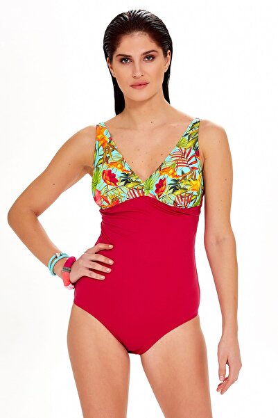 Argento Kadın Desenli Nadide Mayo