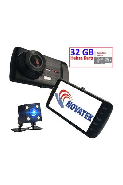 Novatek Nt92d+32gb Hafıza Kartlı Full Hd Gece Görüşlü Araç Kamera