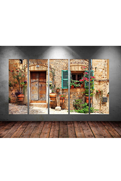 Tablo Center Dev Boyut 5 Parçalı Kanvas Tablo 150x90cm