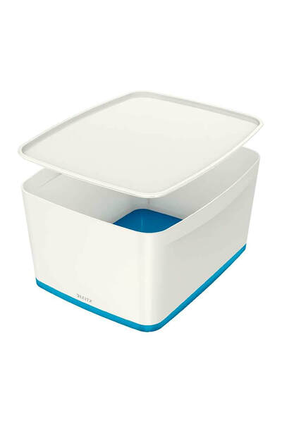 Leitz Mybox Kapaklı Geniş Saklama Kutusu - Mavi