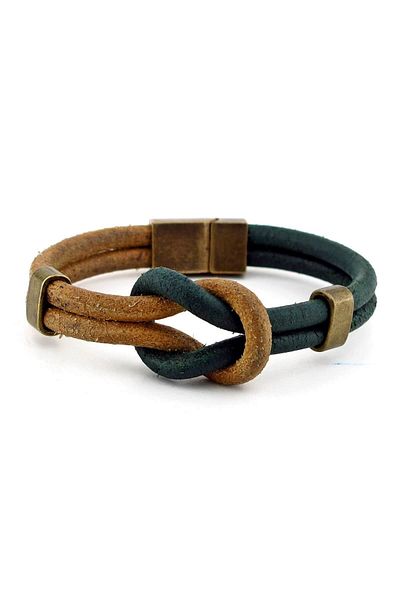 Solfera Men's Alaçati Sailor Knot Leather Bracelet Bt006