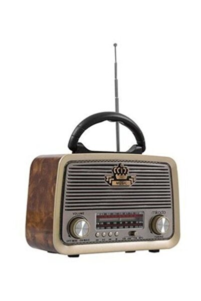 Everton 301 Ahşap/kahve Usb-tf Bluetooth 3 Band Klasik Radyo