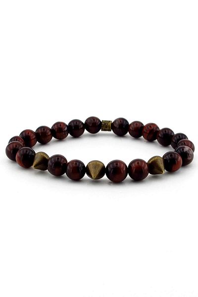 Solfera Men's Tiger Eye Natural Stone Bracelet B560