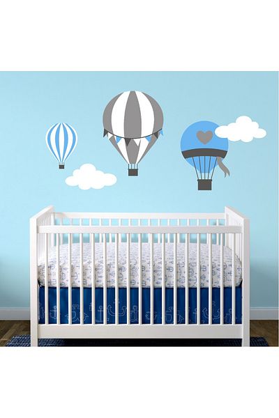 Tilki Dünyası Decorative Flying Balloons Baby and Kids Room Wall Sticker