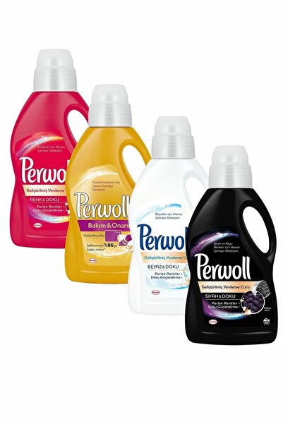Perwoll Çamaşır Deterjanı 1 lt  4'lü Set