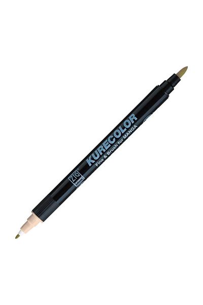 Zig Zıg Kurecolor Cartoonist Fine & Brush Marker Cnkc2200 Double Ended Manga and Graphic Marker No:202 Pale