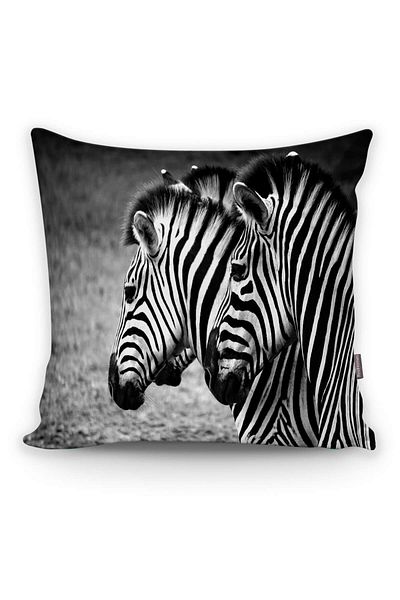 Realhomes Modern Zebra Pattern Digital Printed Pillow Cushion Cover