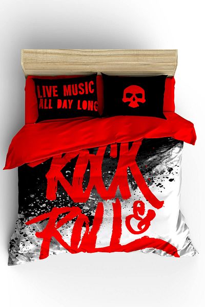 Helen George Double Rock & Roll Duvet Cover Set