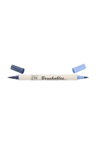 Zig Brushables 2 Color Tone Brush Tip Marker Pen 035 Navy