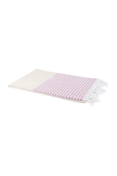 Bedinn Peshtemal Burgata Crema Liliac Pst064