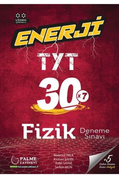 Palme Yayınevi Palme Yks Tyt Enerji Fizik 30 Deneme Sınavı