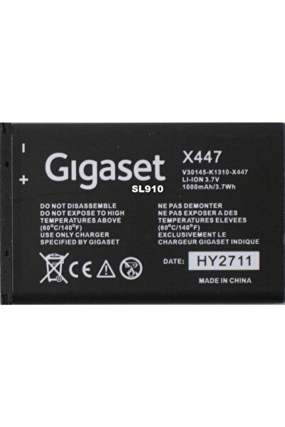 GIGASET Sl910 Batarya V30145-k1310-x447