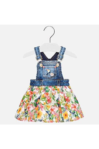 MAYORAL تنورة صيفية للفتيات من قماش الدنيم سالوبيت