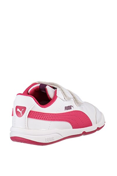 Puma Beyaz Kız Çocuk Ayakkabı - Stepfleex 2 SL V Inf Puma White-Love Pot - 19011504