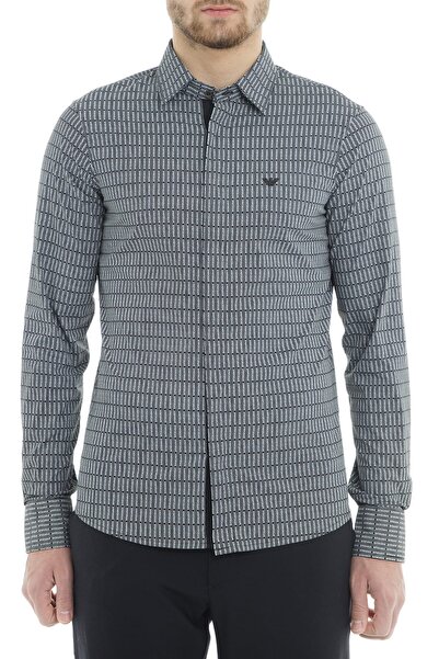 Emporio Armani Erkek Lacivert Gömlek 3G1CL3 1NHUZ F052