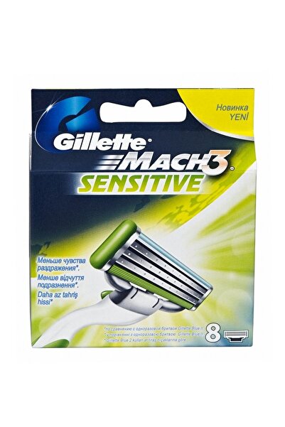 Gillette Mach3 Sensitive Yedek Tıraş Bıçağı (8'Li Paket) 3014260331321