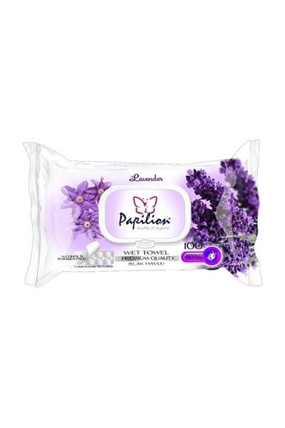 Papilion Lavender 100 Sheets Wet Towels - Set of 18