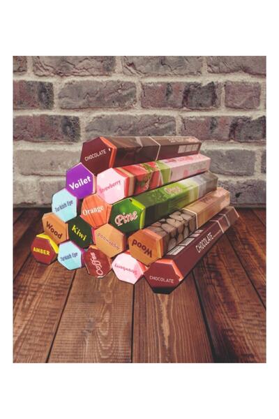 PİRAMİGO Tütsü Seti 120 Adet Seçme Karma / 6 Koku