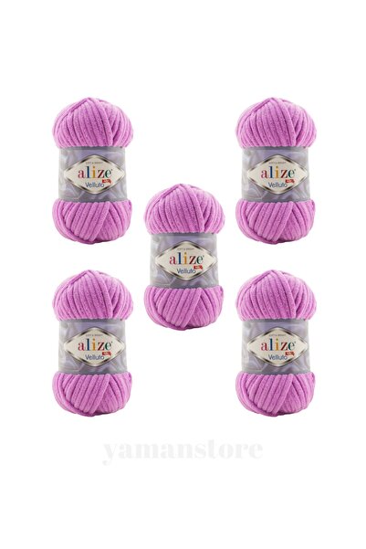 Alize Velluto Velvet Πλεκτό Νήμα 378 Ορχιδέα 5 Τεμάχια