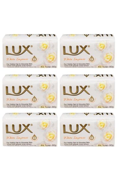 LUX Soap White Impress 6 Pieces