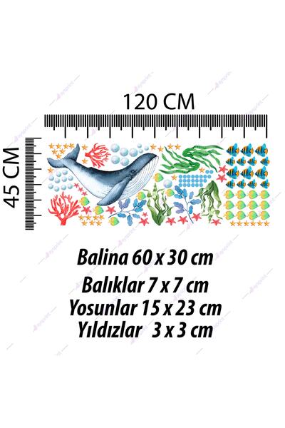 Aysprint Whale And Fish Sea Concept Sticker Set Uw25759538