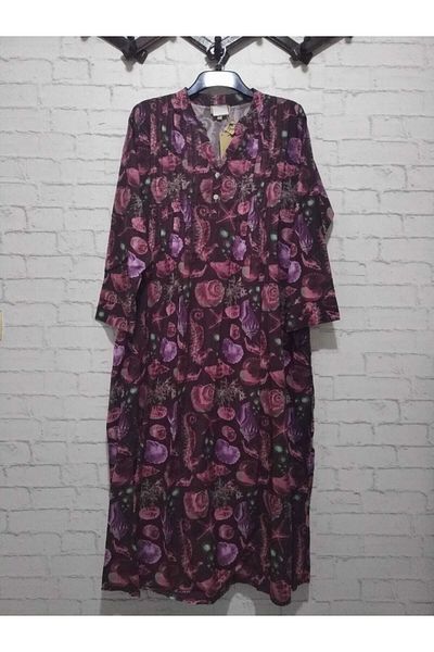 anne moda ankara Φόρεμα με κουμπιά, αυθεντικό σχέδιο, μακρυμάνικο, μέχρι τον αστράγαλο