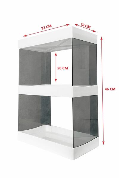 ATA HOME Makeup, Jewelry and Care Products Organizer Shelf Stand, Double-Layer Multi-Purpose Storage Set