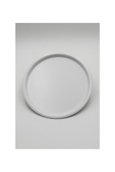 Fiyakalı Ürünler Atölyesi Metal Round Tea, Coffee and Service Presentation Tray 22 Cm