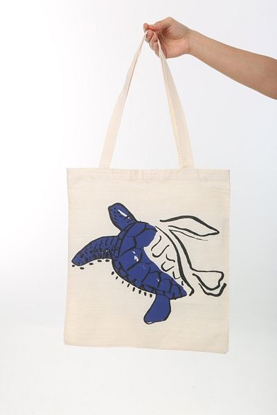 Serkan Çanta Bez Çanta Atölyesi Υφασμάτινη τσάντα Caretta Printed
