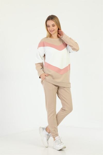 WestBound Μπεζ Garnished Daily Trend Αθλητικό Σετ