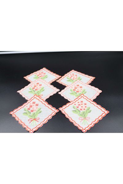 vipceyiz Patterned Cocktail Napkins (6 PCS)