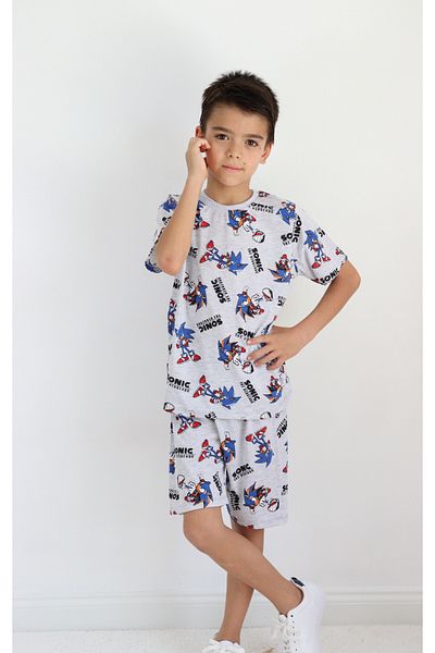 Harika KIDS Boy's Dinosaur Pattern Capri Basic Suit