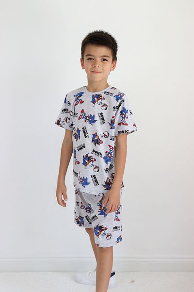Harika KIDS Boy's Dinosaur Pattern Capri Basic Suit