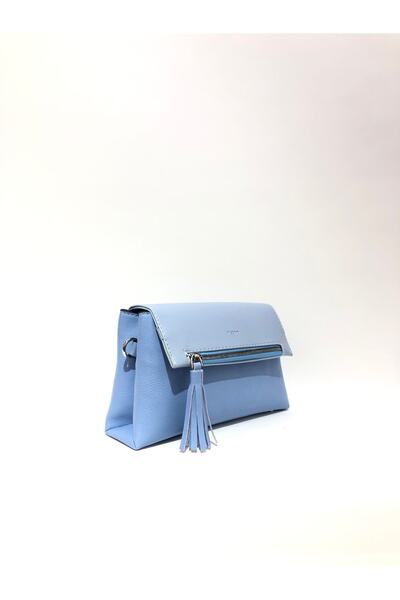 Piedra Синя функціональна жіноча сумка з кришкою та блискавкою