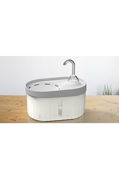 ATA HOME Aquata Otomatik Kedi Köpek Su Pınarı Led Işıklı Su Çeşmesi Sessiz Su...