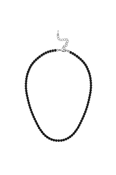 Merano Design 4mm Siyah Su Yolu Kolye