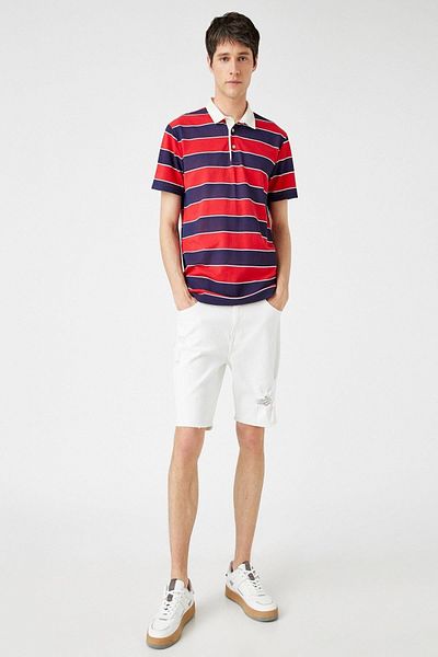 Koton Ανδρικό Off White σορτς & Bermuda 1YAM43133MD