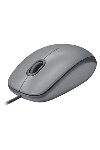 logitech M110 Sessiz Tam Boyutlu Kablolu USB-A Bağlantılı Optik Mouse, Gri 910-006760