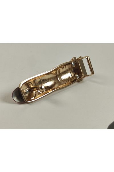 Kariyer Astar 7.5 Cm Finger Shaped Gold Bag Buckle 2 Pieces