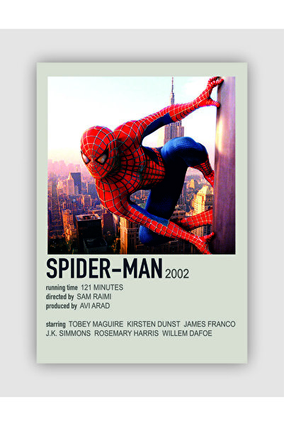 fırsatlar diyarı Spider-man Film Info Card Bilgi Kartı Duvar Posteri