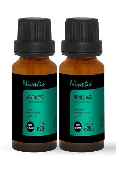 Nivalis زيت المنثول العطري 20 مل - عبوتين
