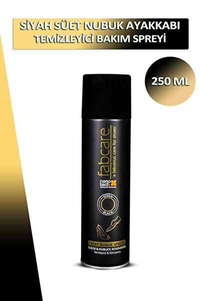 Dopar Bağcık Fabcare Siyah Süet Ve Nubuk Ayakkabı Temizleyici Bakım Sprey Boyası 250 ml Set