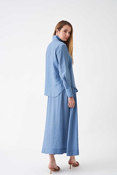 Mevra Molded Modal Skirt Indigo