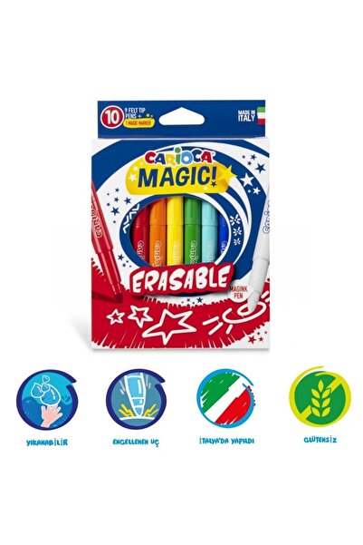 CARIOCA Magic - Sihirli Keçeli Kalem Silinebilir - 10 Adet