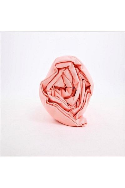 Sarev Single Salmon Color Fitted Elastic Sheet 100x200 Cm Salmon