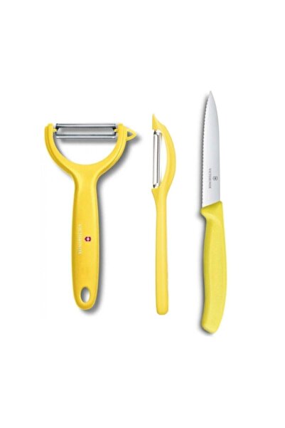 Victorinox Sarı Soyacak Bıçak Seti 3'lü