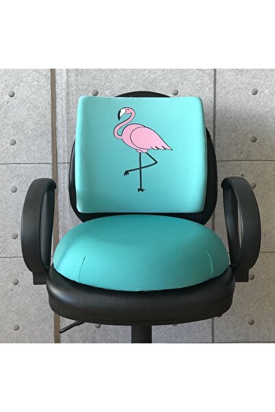 Officeküp Officekup Flamingo Visco Bel Yastığı Ve Visco Oturma Minderi 2'li S...