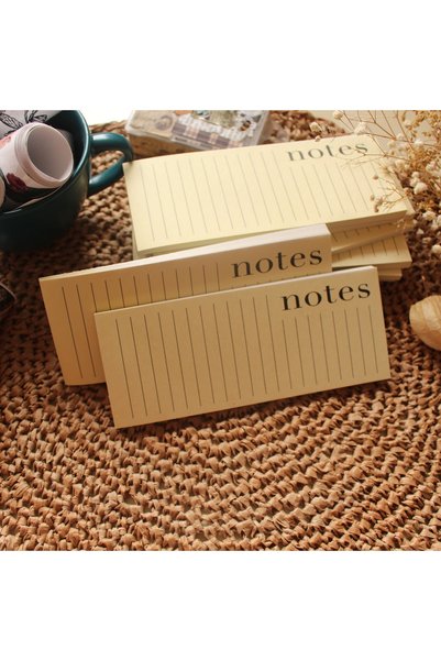TRENDİN YOLU 2Pcs Memo Pad Vintage 50 Sheets Notepad Postit